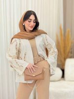 مانتو طرح دار تامیلا کد 6492 - تصویر 6