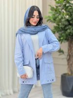 مانتو پایین پاگن دو جیب پاکتی کد 6398 - تصویر 2