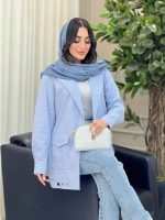 مانتو پایین پاگن دو جیب پاکتی کد 6398 - تصویر 18