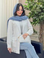 مانتو پایین پاگن دو جیب پاکتی کد 6398 - تصویر 13