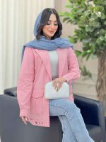 مانتو پایین پاگن دو جیب پاکتی کد 6398 - تصویر 11