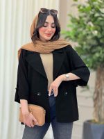مانتو دو دکمه آستین سگک کد 6500 - تصویر 9