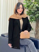 مانتو پایین پاگن دو جیب پاکتی کد 6398 - تصویر 9