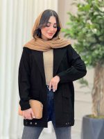 مانتو پایین پاگن دو جیب پاکتی کد 6398 - تصویر 19