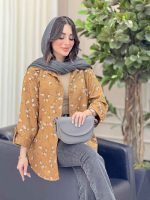 شومیز طرح گل نیوشا کد 6446 - تصویر 7