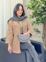 شومیز طرح گل نیوشا کد 6446 - تصویر 11