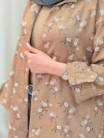 شومیز طرح گل نیوشا کد 6446 - تصویر 5