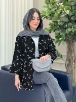 شومیز طرح گل نیوشا کد 6446 - تصویر 9
