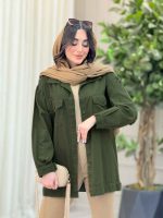 مانتو کتان پایین پاگن کد 6370 - تصویر 4