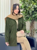 مانتو کتان پایین پاگن کد 6370 - تصویر 24
