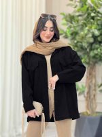 مانتو کتان پایین پاگن کد 6370 - تصویر 9