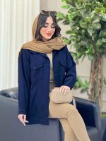 مانتو کتان پایین پاگن کد 6370 - تصویر 18