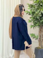 مانتو کتان پایین پاگن کد 6370 - تصویر 21
