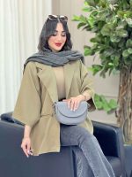 مانتو مازراتی دو جیب دو دکمه کد 6508 - تصویر 27