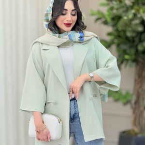 مانتو مازراتی دو جیب دو دکمه کد 6508