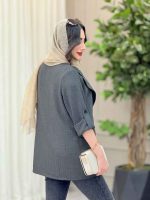 مانتو دو دکمه آینور کد 6510 - تصویر 15