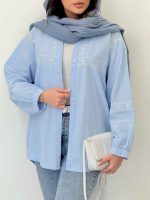 شومیز گلدوزی آدلیا کد 6505 - تصویر 28