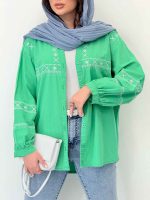 شومیز گلدوزی آدلیا کد 6505 - تصویر 30