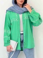 شومیز گلدوزی آدلیا کد 6505 - تصویر 8