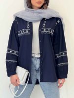 شومیز گلدوزی آدلیا کد 6505 - تصویر 23
