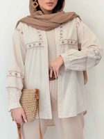 شومیز گلدوزی آدلیا کد 6505