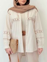 شومیز گلدوزی آدلیا کد 6505 - تصویر 12