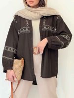 شومیز گلدوزی آدلیا کد 6505 - تصویر 19