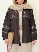 شومیز گلدوزی آدلیا کد 6505 - تصویر 3