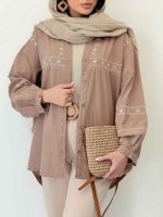 شومیز گلدوزی آدلیا کد 6505 - تصویر 7
