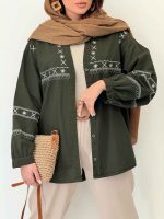 شومیز گلدوزی آدلیا کد 6505 - تصویر 22