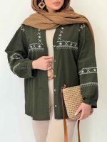 شومیز گلدوزی آدلیا کد 6505 - تصویر 4