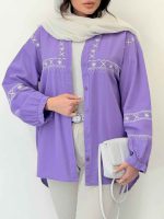شومیز گلدوزی آدلیا کد 6505 - تصویر 24