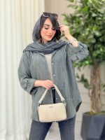 شومیز آستین پاگن نجلا کد 6401 - تصویر 3
