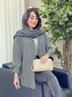 شومیز آستین پاگن نجلا کد 6401 - تصویر 11