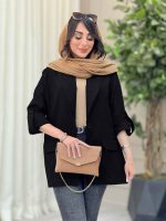 مانتو دو دکمه آستین پاگن ملیسا کد 6512 - تصویر 12