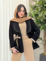 مانتو آستین سه دکمه گیتا کد 6418 - تصویر 5