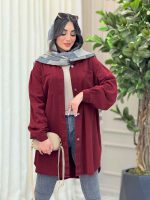 مانتو دو جیب ندا کد 6514 - تصویر 21