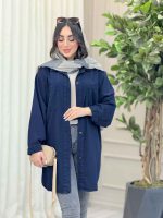 مانتو دو جیب ندا کد 6514 - تصویر 17