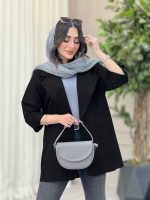 مانتو دو دکمه جیب نما رانیا کد 6511 - تصویر 8