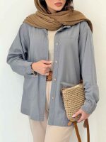 شومیز دو جیب نوران کد 6399 - تصویر 29