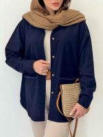 شومیز دو جیب نوران کد 6399 - تصویر 31