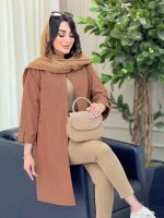 مانتو آستین پاگن جیب دوبل کد 6468 - تصویر 16