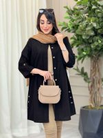 مانتو آستین پاگن جیب دوبل کد 6468 - تصویر 3