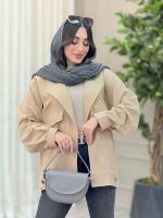 مانتو پشت پاگن پیله دار کد 6316 - تصویر 8