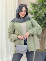 مانتو پشت پاگن پیله دار کد 6316 - تصویر 17