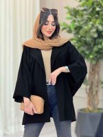 مانتو لینن پانچ آستین پیله کد 6144 - تصویر 12