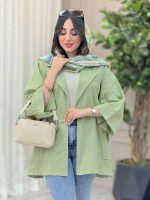 مانتو لینن پانچ آستین پیله کد 6144 - تصویر 20