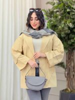 مانتو برش هلالی دو جیب آرزو کد 6432 - تصویر 6
