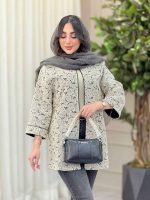 مانتو دانتل مغزی دوزی کد 6408 - تصویر 2