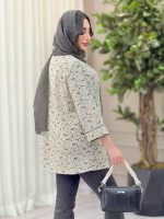 مانتو دانتل مغزی دوزی کد 6408 - تصویر 13